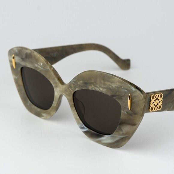 Loewe ANAGRAM Women Sunglasses Green Brown Cat Eye LW40127I 60E NEW AUTHENTIC main image 11